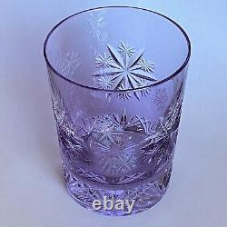 Waterford Lavender Snowflake Wishes DOF 6th Edition Double Old Fashioned Glass
