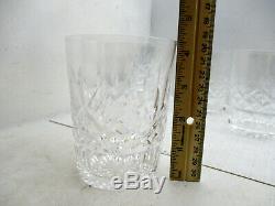Waterford Lismore 12 oz Flat Bottom Double Old Fashioned Glass Set of 5