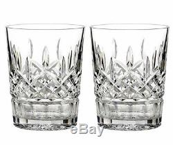 Waterford Lismore 2 PC. Double Old Fashioned DOF Glass Set 12oz #5493182120 New