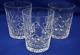 Waterford Lismore (3) Double Old Fashioned Whiskey Glasses, 4 3/8 (G42)