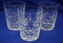 Waterford Lismore (3) Double Old Fashioned Whiskey Glasses, 4 3/8 (G42)