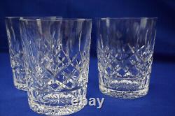 Waterford Lismore (3) Double Old Fashioned Whiskey Glasses, 4 3/8 (G42)