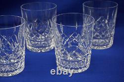 Waterford Lismore (5) Double Old Fashioned Whiskey Glasses, 4 3/8 (G8)