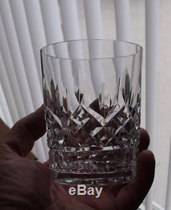 Waterford Lismore 8 Double Old Fashioned Tumblers Never used! 4 3/8 12 OZ