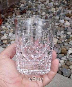 Waterford Lismore 8 Double Old Fashioned Tumblers Never used! 4 3/8 12 OZ