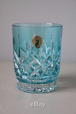 Waterford Lismore Aqua Double Old Fashioned Glasses, Set of (2)