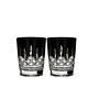 Waterford Lismore Black Double Old Fashioned 11.8 oz, Pair