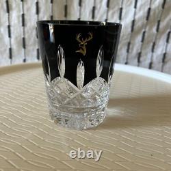 Waterford Lismore Black Double Old Fashioned Glass Drinking Crystal Cocktail