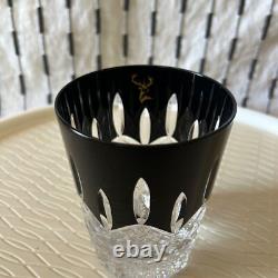 Waterford Lismore Black Double Old Fashioned Glass Drinking Crystal Cocktail