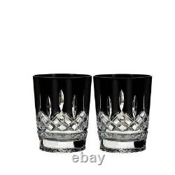 Waterford Lismore Black Double Old Fashioned Set of 2