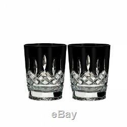 Waterford Lismore Black Double Old Fashioned Set of 2