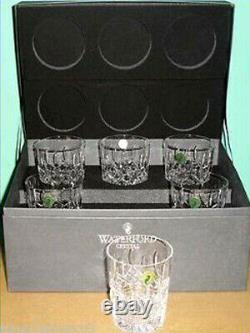 Waterford Lismore Crystal Double Old Fashioned DOF 6 PC. Glass Set #156437 New