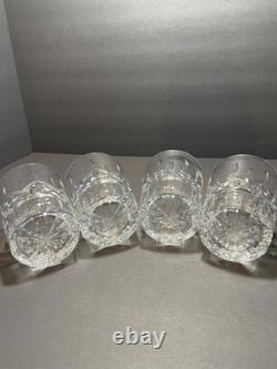 Waterford Lismore Crystal Double Old Fashioned Glasses Set of 7, Excellent