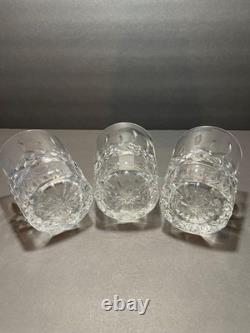 Waterford Lismore Crystal Double Old Fashioned Glasses Set of 7, Excellent