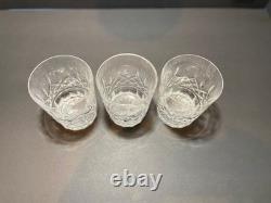 Waterford Lismore Crystal Double Old Fashioned Glasses Set of 7, Excellent