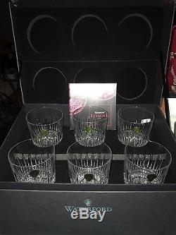 Waterford Lismore Diamond DOF's Double Old Fashioned Set 6 New in Box $310