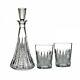 Waterford Lismore Diamond Decanter With 2 Double Old Fashioned Set of 3
