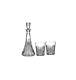 Waterford Lismore Diamond Decanter and Double Old Fashioned Pair Gift Set