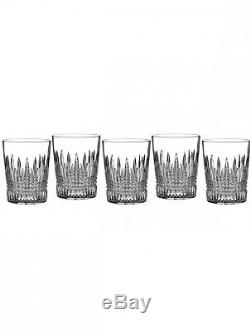 Waterford Lismore Diamond Double Old Fashioned Glass Tumbler Set of 5