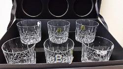 Waterford Lismore Dof Double Old Fashioned 6 Glasses