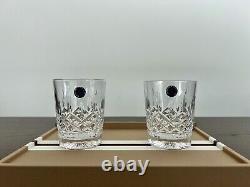 Waterford Lismore Double Old Fashioned DOF Tumbler 12.5 oz Pair BNIB
