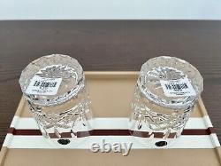 Waterford Lismore Double Old Fashioned DOF Tumbler 12.5 oz Pair BNIB