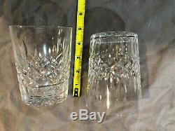 Waterford Lismore Double Old-Fashioned Glasses, 12oz 4.5 tall, set of 11