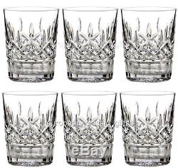 Waterford Lismore Double Old Fashioned Glasses, Deluxe Gift Box Set of 6 DOF Gla