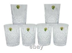 Waterford Lismore Double Old Fashioned Glasses, Deluxe Gift Box Set of 6 NIB