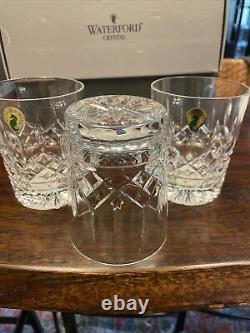 Waterford Lismore Double Old Fashioned Glasses Set Of 3