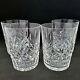 Waterford Lismore Double Old Fashioned Tumbler 12oz Flat 4 3/8 Set of 4 Crystal