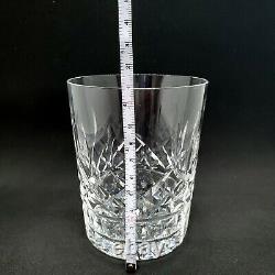 Waterford Lismore Double Old Fashioned Tumbler 12oz Flat 4 3/8 Set of 4 Crystal