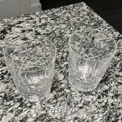 Waterford Lismore Double Old Fashioned Tumbler Whiskey Glasses Set Of 2
