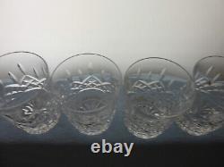 Waterford Lismore Double Old Fashioned Tumblers / Glasses 4 Mint In Box