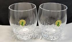 Waterford Lismore Essence Double Old Fashioned Pair Two Glasses #151741 Boxed