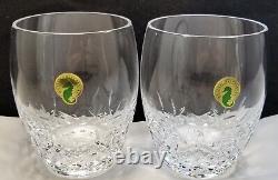 Waterford Lismore Essence Double Old Fashioned Pair Two Glasses #151741 Boxed