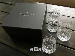Waterford Lismore Essence Double Old Fashioned Set of 4 Made in Ireland NEW