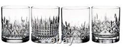 Waterford Lismore Evolution Double Old Fashioned DOF Tumbler 12 oz Set of 4 New