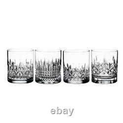 Waterford Lismore Evolution Double Old Fashioned DOF Tumbler Set of 4 BNIB