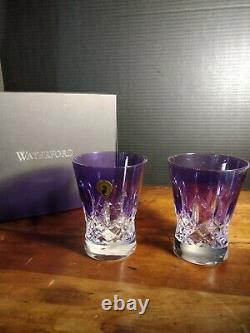 Waterford Lismore Pops Purple Double Old Fashioned Tumbler 40019537 original box
