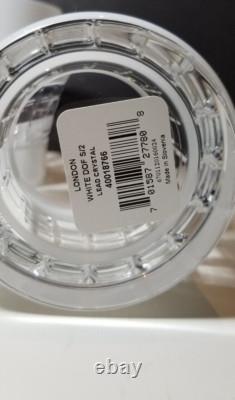 Waterford London White Double Old Fashioned Pair DOF Pair 12oz 40018766 Boxwithtag