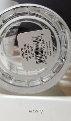 Waterford London White Double Old Fashioned Pair DOF Pair 12oz 40018766 Boxwithtag