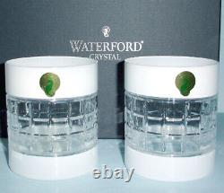 Waterford London White Double Old Fashioned SET/2 Crystal DOF Glasses New