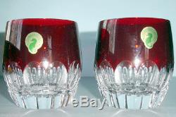 Waterford MIXOLOGY Red SET/2 Tumbler/Double Old Fashioned Glass 160459 New