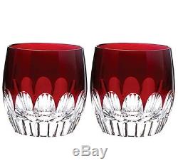 Waterford MIXOLOGY Talon Red SET/2 Tumbler/Double Old Fashioned Glass 160459 New