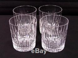 Waterford Marquis Barcelona Double Old Fashioned Tumbler 4 Pc Set Near Mint