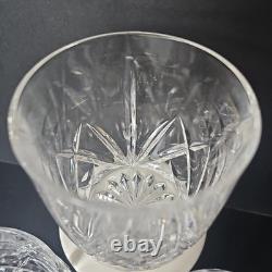 Waterford Marquis Brookside DOUBLE OLD FASHIONED Glasses SET of 3 EUC P5