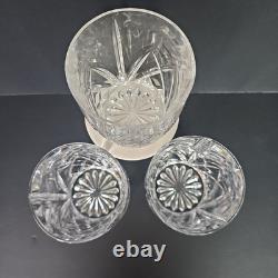 Waterford Marquis Brookside DOUBLE OLD FASHIONED Glasses SET of 3 EUC P5