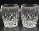 Waterford Marquis Brookside Double Old Fashioned Crystal Glasses Set 2 Barrel