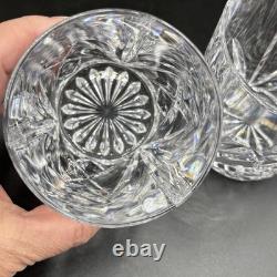 Waterford Marquis Brookside Double Old Fashioned Crystal Glasses Set 2 Barrel